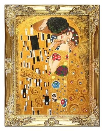 Oczywiście nie mogło zabraknąć tak znany obrazów jak pocałunek, judyta. Gustav Klimt - Pocałunek - 37x47 cm - G02489 | Twoja-sztuka.pl