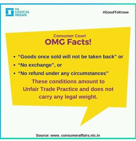 Deposit are not returnable or exchangeable with other goods. "Goods once sold will not be taken back" - Unfair Trade ...