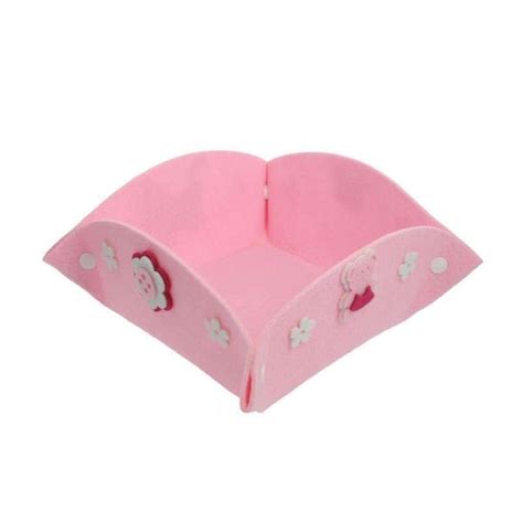 Fiocco nascita modello il fiocco cartamodello gratuito elicrea. Cestino portaconfetti in feltro di colore Rosa ...