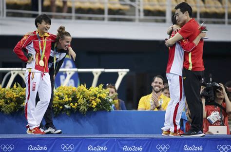 She was also appointed to the fina technical diving committee. Diving gold medalist Shi Tingmao and bronze medalist Tania ...