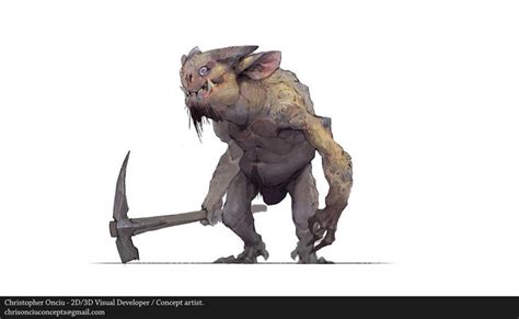 Dark avenger3 artwork (goblin cave) :d (2016). Cave Goblin by ChristopherOnciu