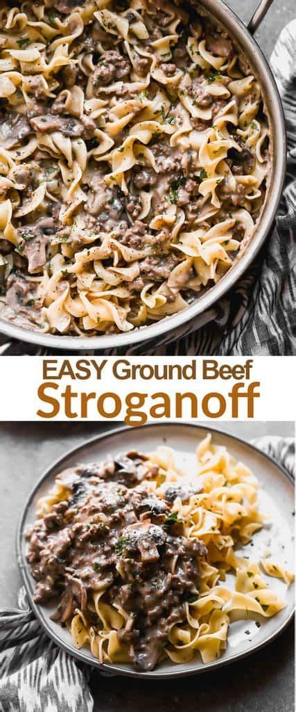 Jump to recipe pin recipe. Easy Beef Stroganoff | Recipe | Fast dinner recipes, Beef recipes, Beef stroganoff