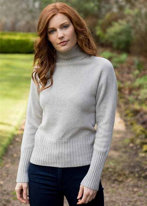 Harley of Scotland Polo Neck Sweater - Ladies from A Hume UK