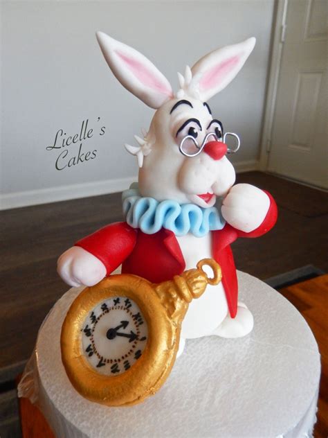 In the film burton explores the question: White Rabbit From Alice In Wonderland - CakeCentral.com