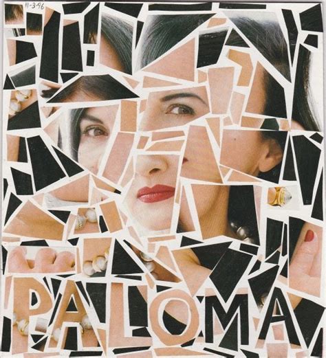 I wonder what his motivation was while painting each portrait. Paloma Picasso | Collage portrait, Photo collage, Art