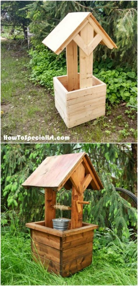 Build the best looking wishing well inexpensively with these 15 free diy wishing well plans that involve mostly building with the wood and other recycled items. 10 Easy DIY Garden Wishing Wells You Can Make Today - With ...