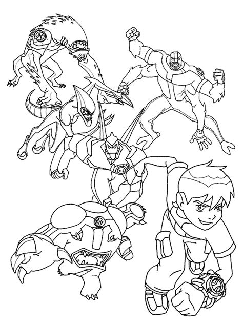 Ben 10 ultimate alien big. Ben 10 Coloring Pages | Realistic Coloring Pages
