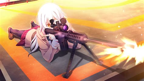 We did not find results for: Wallpaper : gun, long hair, white hair, anime girls ...