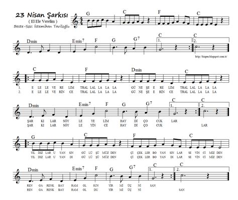 23 nisan'ın gelmesi ile birlikte 23 nisan sözleri ve şarkıları araştırılmaya başlandı. 23 Nisan Şarkısı - İstemihan Taviloğlu- El Ele Verelim ...