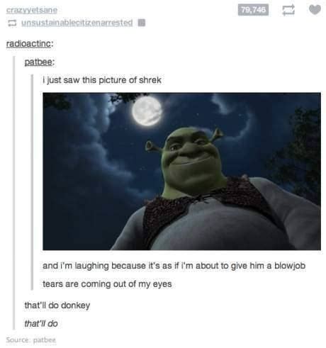 That'll do, pig quote off extravaganza! 16 Tumblr Posts About "Shrek" That Are Ogre-Whelmingly Hilarious