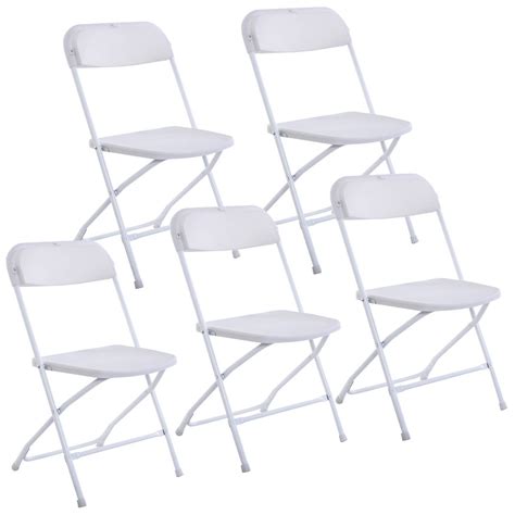 Plastic resin dining chairs from furniture leisure are commercially rated and proven in the marketplace for over 20 years. 5 Plastic Chair Folding Chairs Commercial Stackable White ...