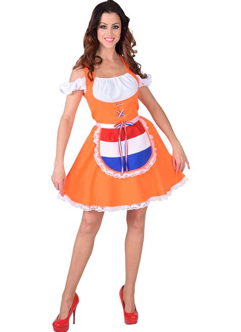 Holland & oranje met carnaval | de leukste carnavalskleding online! Dirndl Oranje oktoberfest Holland oranje - bij party-time.nl