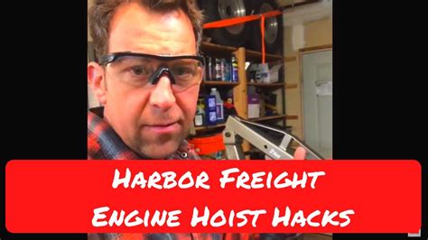 I will be replacing the bolt on the hoist arm with a custom machined pin that will allow me to quickly extend the arm as i need. Harbor Freight Engine Hoist Mods! Save Yourself Some Pain! - YouTube