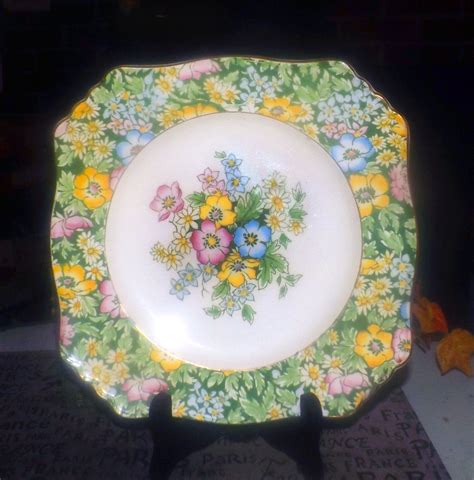 Shop chinese bouquet dinnerware, green online at bloomingdales.com. Almost antique (1920s) Royal Winton Grimwades hand-painted ...