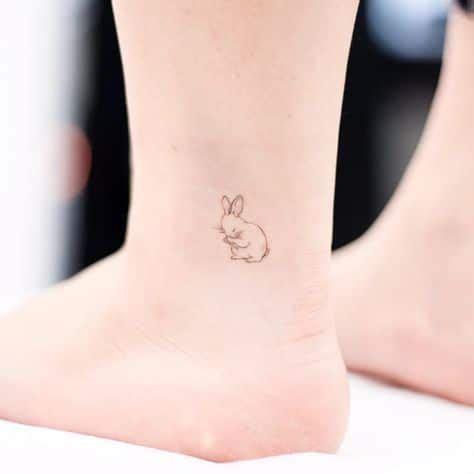 Hình xăm hoa văn mini đẹp. Hình Xăm Con Thỏ Đẹp ️ 1001 Tattoo Thỏ Mini Bunny Cute