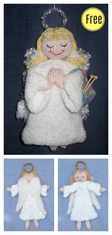 Homemade gifts always have a special meaning to everyone! Christmas Angel Ornament Free Knitting Pattern