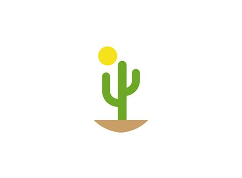 What company logo hava a orange circle with a green leave? Cactus And Sun In Desert For Logo Stock Illustration ...