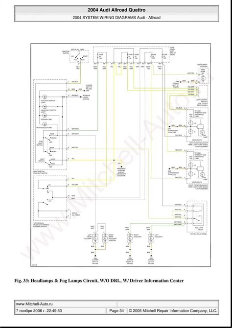 Audi A6 Allroad C5 Quattro wiring diagrams page 34 - pdf