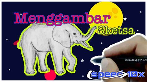 3 ilustrasi dan animasi gajah. Menggambar Sketsa Hewan | Gajah - YouTube