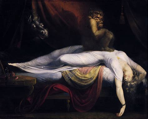 He told his parents he was afraid that if he slept, the thing chasing him would get him, so he tried to stay awake for days at a time. Ricardo Delgado's blog: Happy Halloween from Fuseli and Dreyer