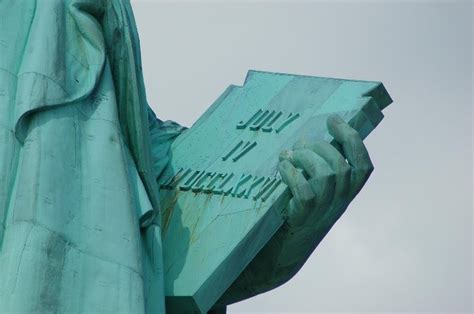 The tablet is inscribed with the date july 4, 1776, which is the date of the signing of the declaration of independence. Travel - Statue of Liberty | The Enchanted Manor