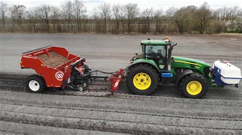 Nh ts135a plus met aanhanger. Dewulf Miedema CP 42 Extreme + John Deere potato planting ...