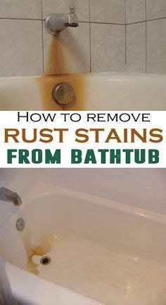 Does your bathtub or sink have strange orange stains? rust stains in a bathtub - hydrogen chloride, use toilet ...