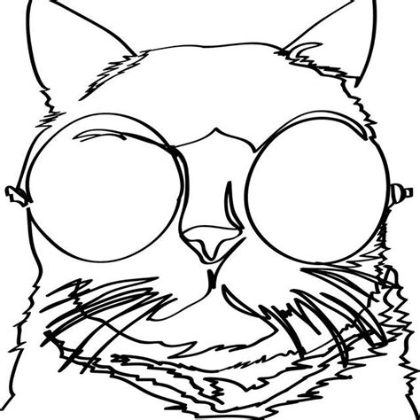 #cat #cat drawing #animals #art #drawing #artists on tumblr #firealpaca #oli.art. Cat with steampunk retro sunglasses. Meeowww.... #meow # ...