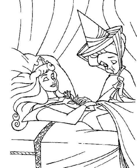 The score was completed in 1889, and is the second of his three ballets. Sleeping Beauty Coloring Pages