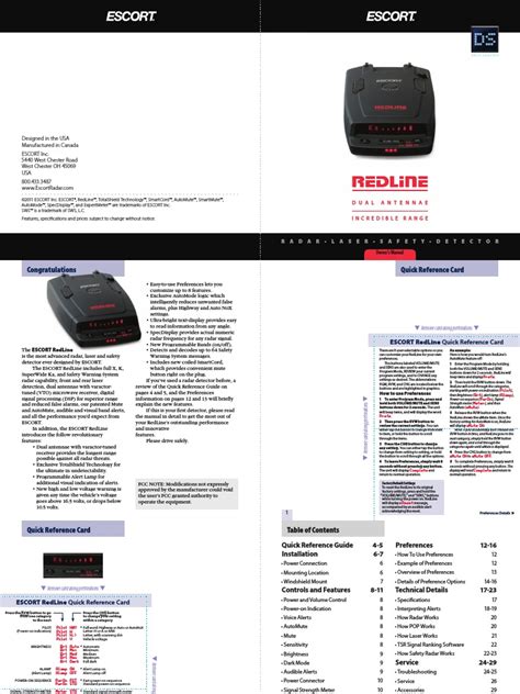 If you need complete stealth operation, redline delivers. Escort Redline Manual | Lidar | Radar | Free 30-day Trial ...