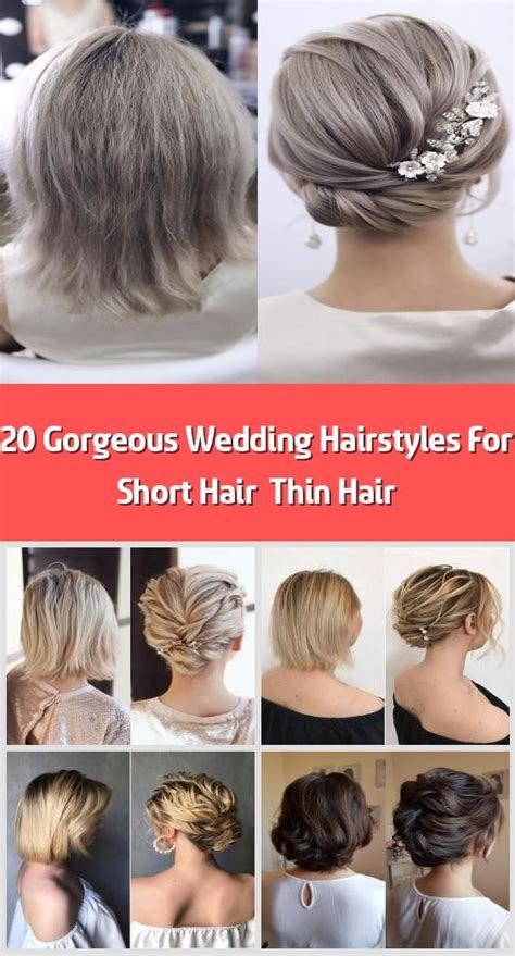 You don't need to do anything be careful about overdoing such decorations. 20 Gorgeous Wedding Hairstyles For Short Hair & Thin Hair ...