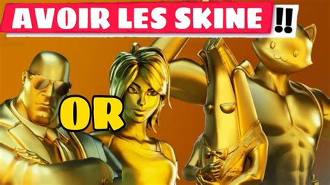 La forte demande sur les skins fortnite nous a. COMMENT AVOIR LES SKINS EN OR SUR FORTNITE - YouTube