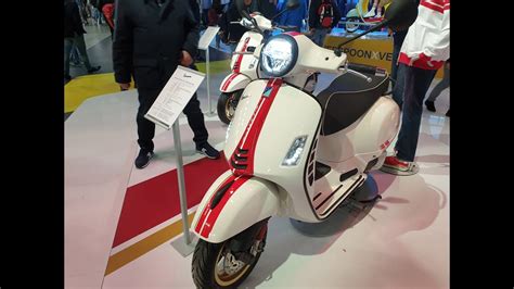 Vespa gts super tech 300 hpe most powerful vespa ever. Vespa GTS Super 300 hpe ABS Eicma motor show 2019 - YouTube