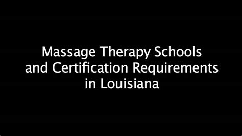 Massage Therapy Schools & Certification Requirements in ...