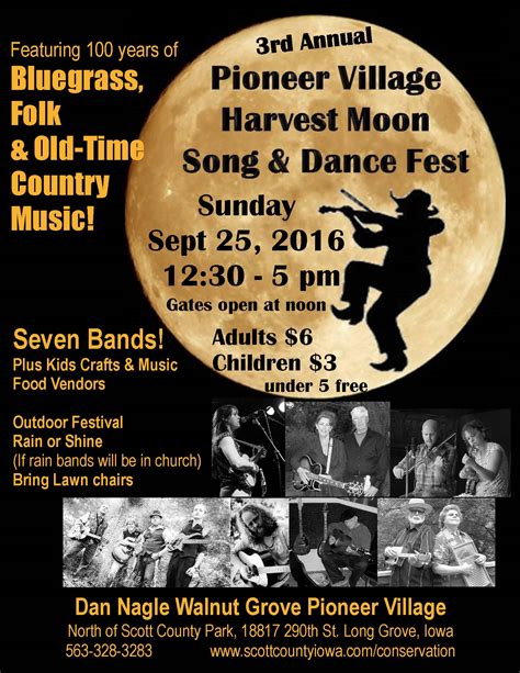 Harvest moon is in some ways a better album, without the orchestral bombast that stifled some of the songs on the first album and boasting a more diverse overall selection of songs. Village Harvest Moon Song & Dance Fest | Scott County, Iowa