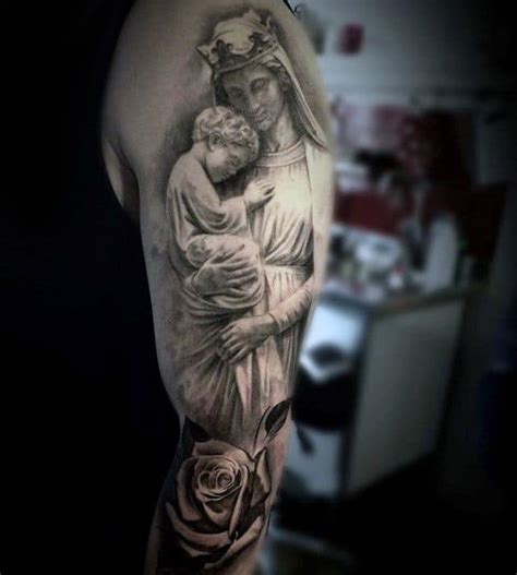 Hình xăm chân đẹp nhất: Hình Xăm Mẹ Bồng Con Đẹp ️ Tattoo Mẹ Ôm Con Ý Nghĩa
