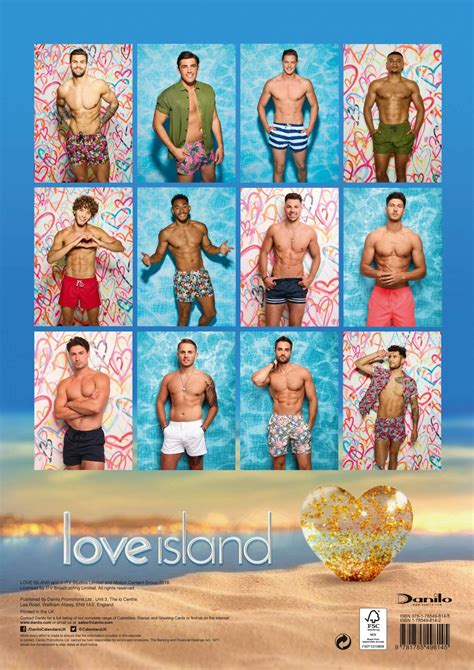 Where are the love island: Стенен Календар Danilo 2019 - Love Island Boys | Ozone.bg