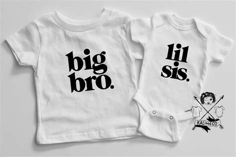 Big bro lil sis sibling tshirts sibling sets sibling tees | Etsy | Sibling tshirts, Sibling ...