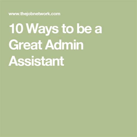 A real estate administrative assistant's primary role is to help real estate sales agents perform efficiently. 10 Ways to be a Great Admin Assistant | Admin assistant ...