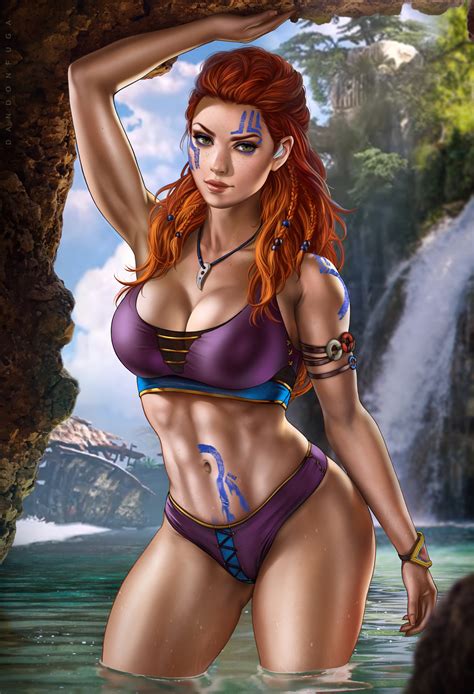 I was on rule34 because i was curious and i just have to say to these two users in particular,i love you and please never change. Rule 34 - 1girls abs aloy breasts brown eyes cleavage ...
