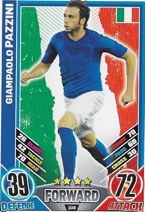 Euro 2012 287 samlekort samlemappe. Match Attax - Euro 2012: Italy - Forward, Pazzini on eBid ...