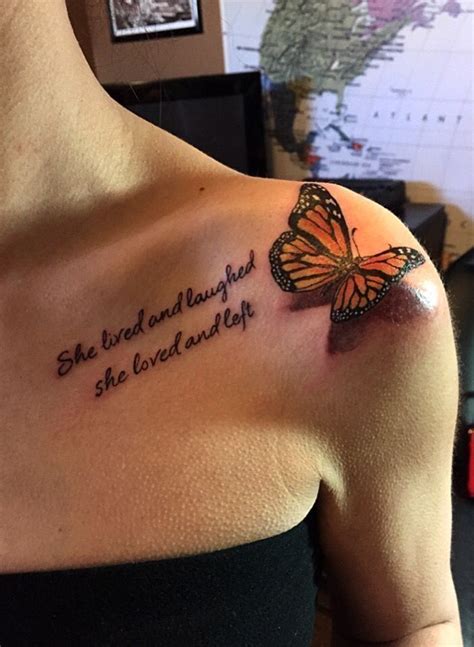 Butterfly mean natural beauty and freedom so meaning of 3d butterflies tattoo. instagram : @thuggaszn 🏚 | Tattoo quotes, Butterfly tattoo ...