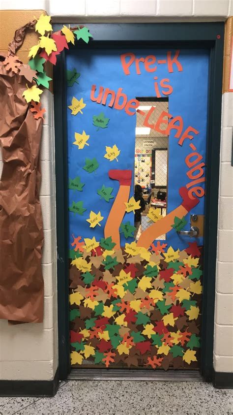 Some schools and districts can't decorate doors due to the fire marshal code. #falldoordecorationsclassroom | Fall classroom decorations ...