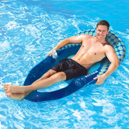 Kelsyus Deluxe Inflatable Mesh Floating Chaise Swimming ...