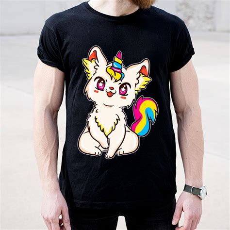 Unique pansexual posters designed and sold by artists. Pansexual Pride Kawaii Anime Caticorn Premium shirt