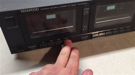 Doug & kirill on crunchyroll: Vintage Kenwood Stereo Double Cassette Deck KX-644W - YouTube