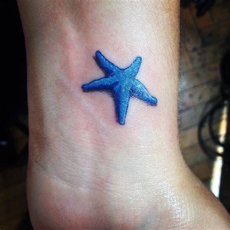 Cute black and white starfish tattoo on upper back. Small Tattoo Ideas Inspiration | POPSUGAR Beauty UK ...