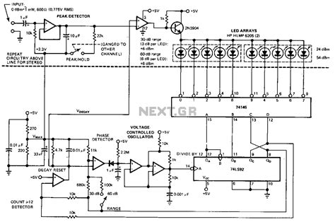 The extra diode (d3) is included to ensure that the dc to the leds is almost unfiltered. Lm3914 Vu Meter Circuit Diagram - Pin On Arduino : After ...