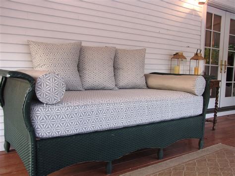 This popular outdoor daybed looks more like a sofa, but its side arms fold down for those times you of course, a larger mattress translates into a larger daybed, so make sure you have the square. Outdoor Mattress Cover**Porch Swing Cover**Daybed Cover ...