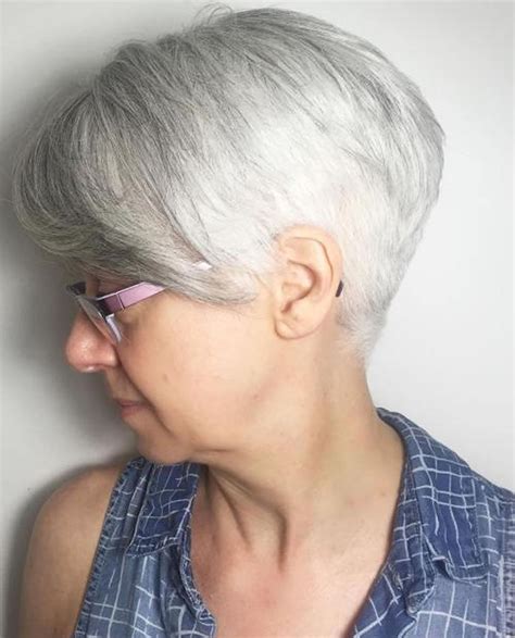 Try out a full, sexy. Gray Hair Colors for Short Hair - Pixie and Bob Hairstyles - HAIRSTYLES